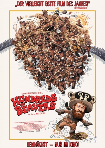 Film Poster Plakat Hundreds of Beavers